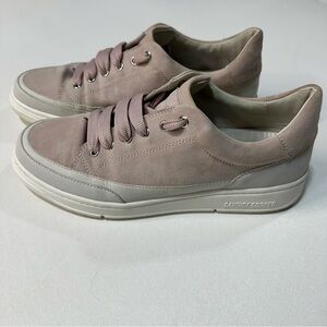 Candice Cooper Sneakers Dusty Pink Leather Suede Lace Up Low Top Womens Size 40